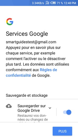 Sélectionnez PLUS