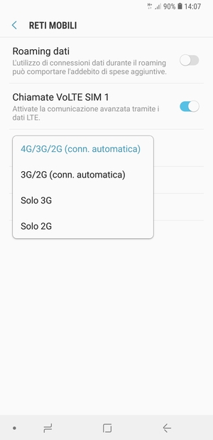 Seleziona la tua opzione preferita
