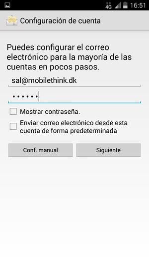 Introduzca su dirección de correo electrónico y contraseña. Seleccione Siguiente
