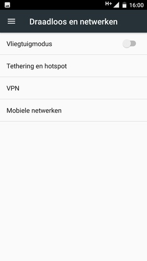 Selecteer Mobiele netwerken