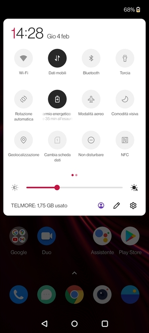 Seleziona il tasto Impostazioni