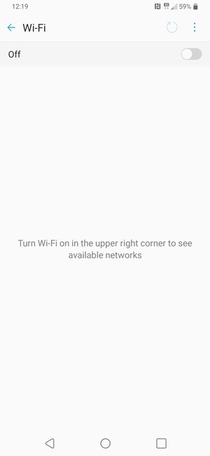 Turn on Wi-Fi