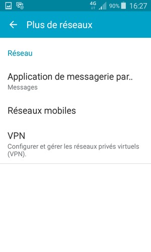 Sélectionnez Réseaux mobiles