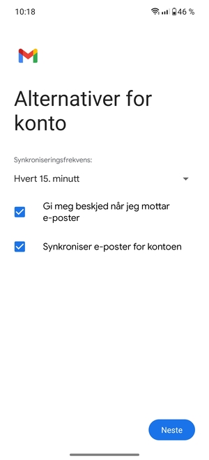 Velg Neste