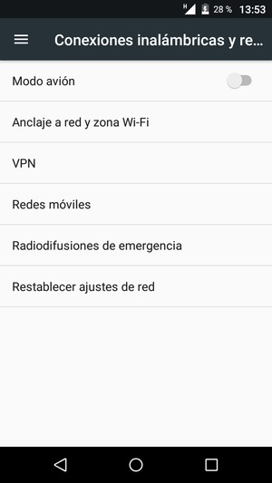 Seleccione Redes móviles