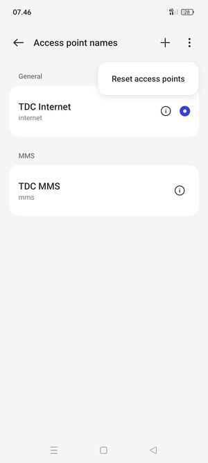 Select Reset access points