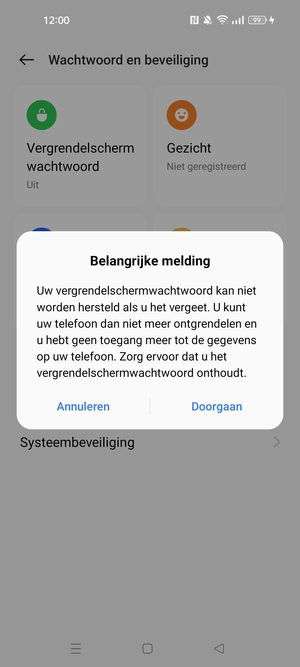 Selecteer Doorgaan