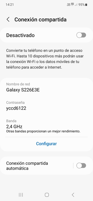 Seleccione Configurar