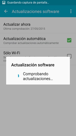 Espere a que la búsqueda termine