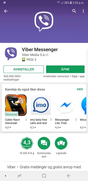 Velg ÅPNE
