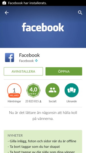Välj ÖPPNA
