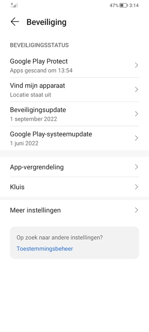 Selecteer Meer instellingen