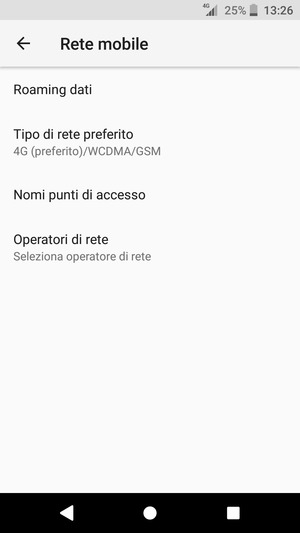 Seleziona Nomi punti di accesso