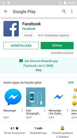 Välj ÖPPNA