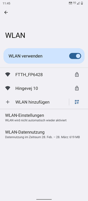 Wählen Sie das Wireless-Netzwerk, zu dem Sie eine Verbindung herstellen möchten