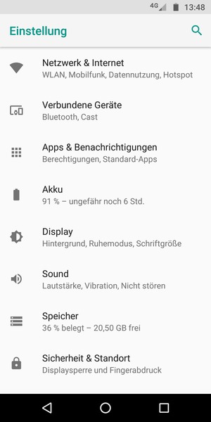 Wählen Sie Netzwerk & Internet