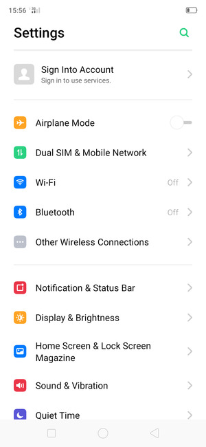 Select Dual SIM & Mobile Network