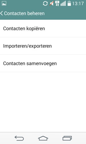Selecteer Importeren/exporteren
