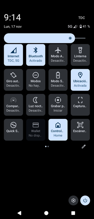 Seleccione Bluetooth