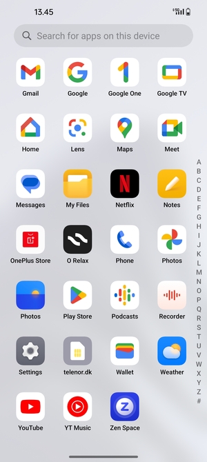 Scroll to and select Settings