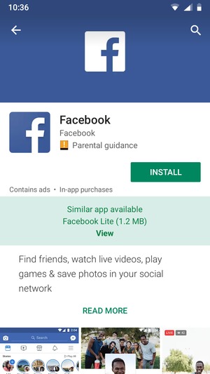 Select INSTALL