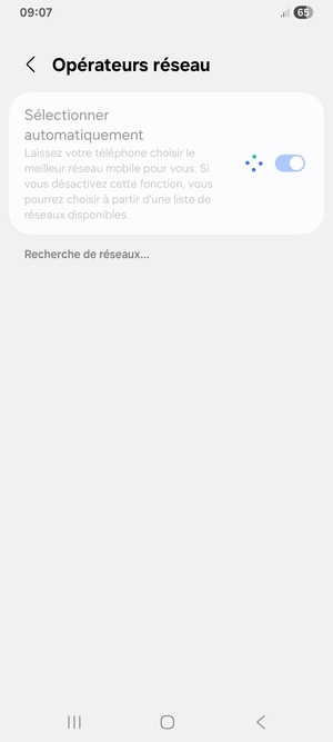 Veuillez attendre la fin de la recherche