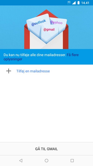 Vælg Tilføj en mailadresse