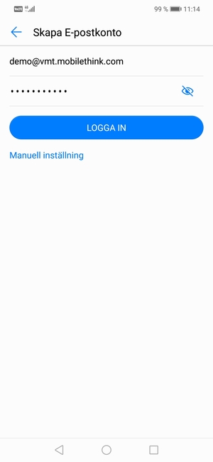 Ange din e-postadress och lösenord. Välj LOGGA IN