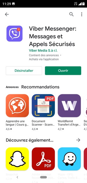 Sélectionnez Ouvrir