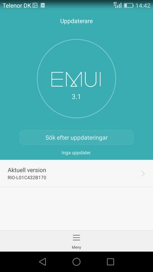 Välj Sök efter uppdateringar