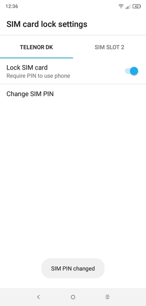 Your SIM PIN has been changed