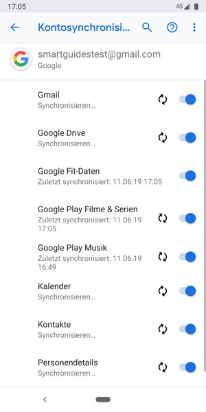 Ihre Kontakte von Google werden nun auf Ihr Handy synchronisiert