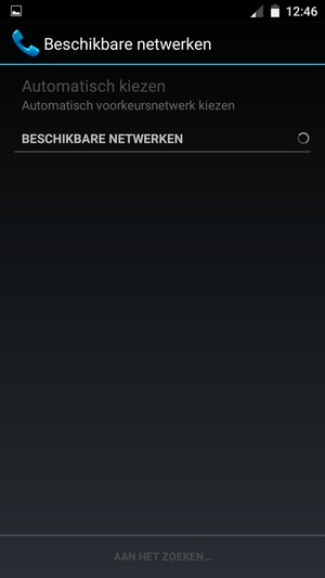 Wacht tot de zoekopdracht beëindigd is