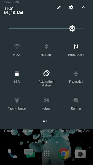 Stellen Sie die Helligkeit auf das erforderliche Niveau