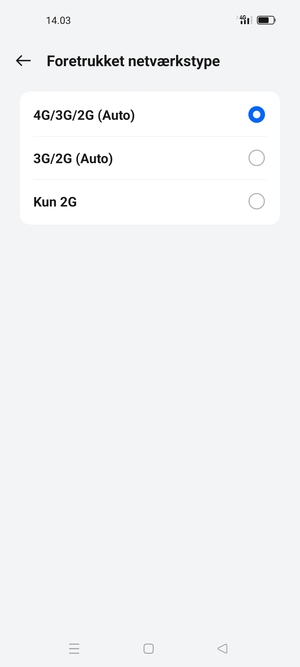 Vælg din foretrukne mulighed
