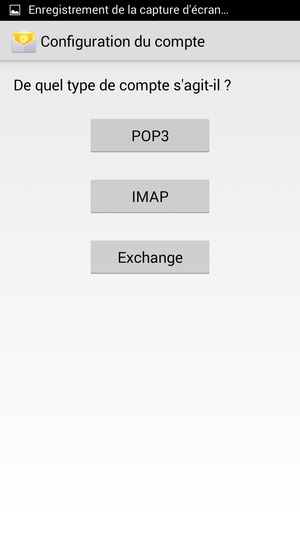 Sélectionnez Exchange
