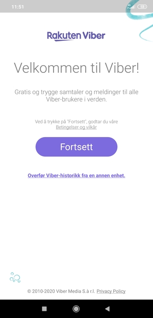 Applikasjonen er klar til bruk