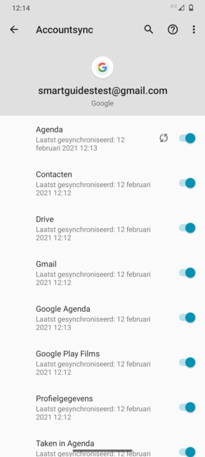 Selecteer de Menu-knop