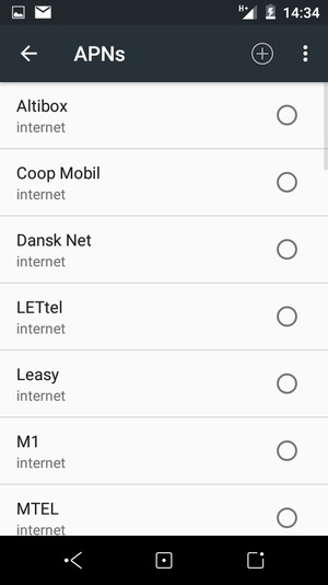 Select the Menu button