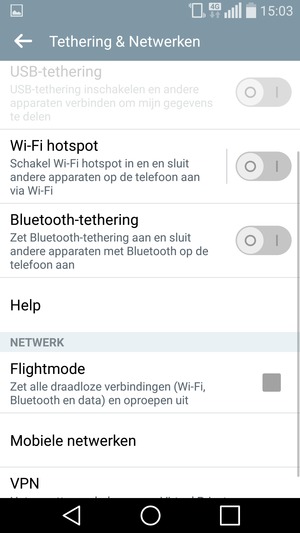 Scroll naar en selecteer Mobiele netwerken