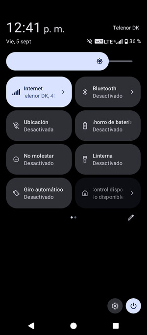 Ajuste el brillo al nivel requerido