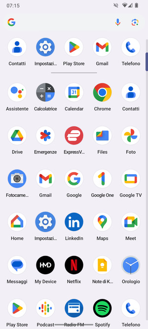 Seleziona Impostazioni