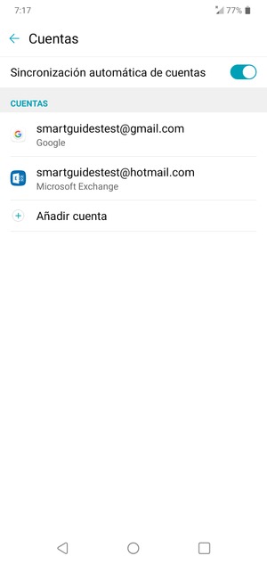 Seleccione su cuenta Google