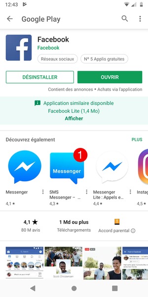 Sélectionnez OUVRIR