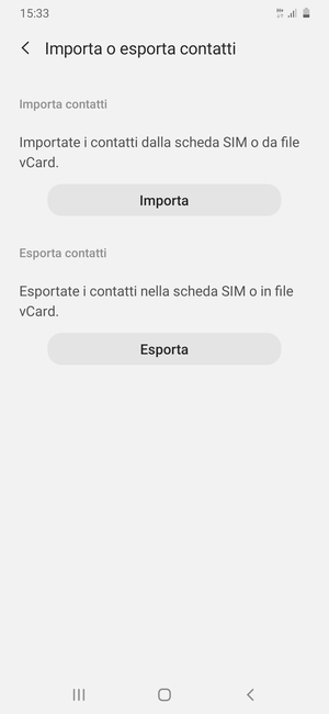 Seleziona Importa