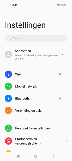 Selecteer Wi-Fi