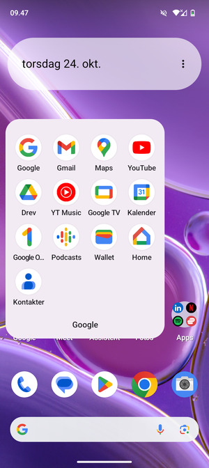 Vælg Gmail