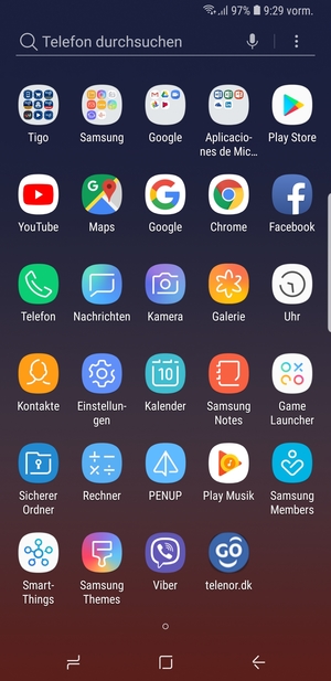 Wählen Sie Samsung