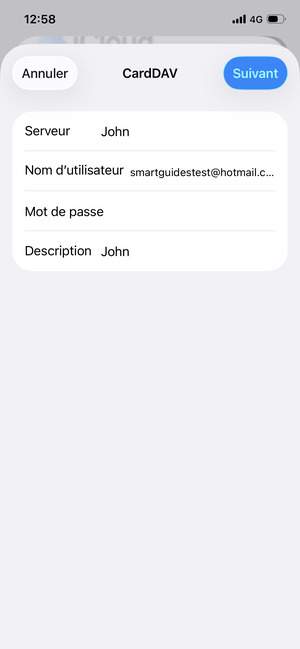 Saisissez vos informations Google et sélectionnez Suivant