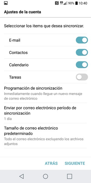 Seleccione SIGUIENTE